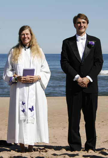 Forrest with his mother